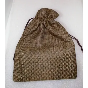 Dárková taška Dárkový pytlíček stahovací, 13x18cm,hnědý