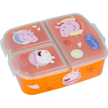 Stor Box na svačinu 19,5 x 16,5 x 6,7 cm, Prasátko Peppa