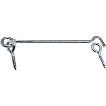 Hák na dveře 200 zinek bílý, 25ks