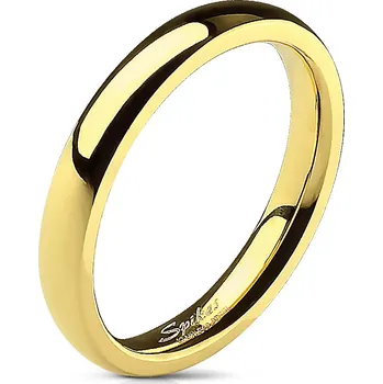 Šperk Šperky4U Ocelový prsten pozlacený, š. 3 mm - velikost 54 - OPR1495-3-54