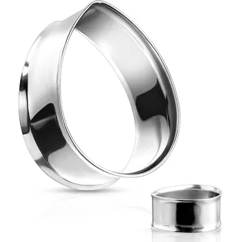 Náušnice Atreya Ocelový tunel ve tvaru kapky - slzy Velikost: 12 mm