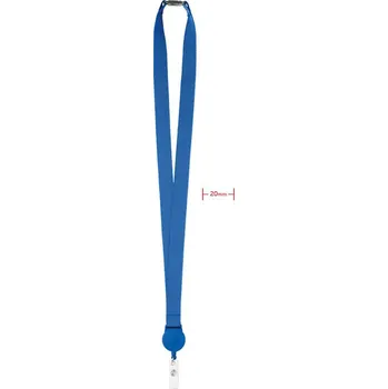 Šnůrka na klíče a skipas držák Zip lanyard, královsky modrá