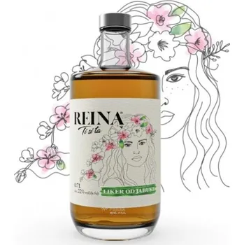 Likér LIQ REINA jablečný likér 22% 0,7l (holá láhev)