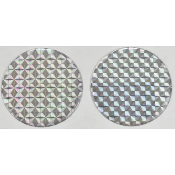 Carvin Samolepící odrazka kulatá - 50mm stříbrná 2ks