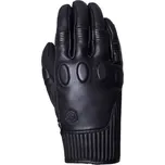 Krátké kožené motocyklové rukavice Knox Hanbury černé Velikost: M