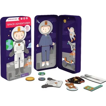 Puzzle MierEdu Cestovní magnetické puzzle astronaut 30 dílků