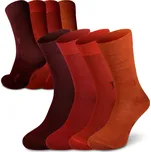 Northman Gunnar Merino ponožky 4-pack Velikost: 45-47 Červené Společenské Merino Ponožky (sada)