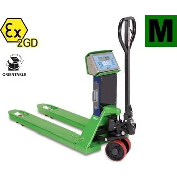 Paletový vozík Paletový vozík s váhou DINI ARGEO TPWX2GD20M, 2000kg / 0,5-1kg, EU ověření