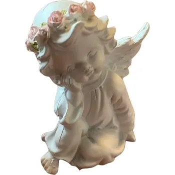 Dekorace Snílek anděl sedící 10cm