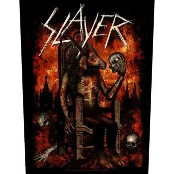 Nášivka Merch Slayer: Zádová Nášivka Devil On Throne 2019