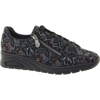Dámská móda RIEKER Dámské černé tenisky na klínku N3302-90-345 Velikost 42