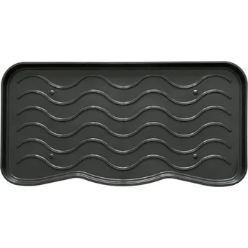 Rohožka My Best Home Fala univerzální plastový odkapávač na boty černý 38 x 75 cm