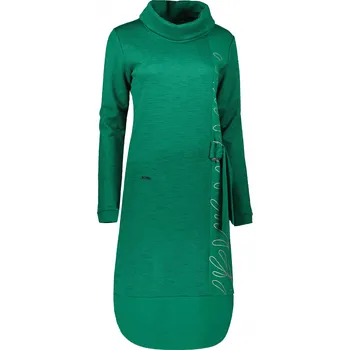Dámská mikina Dámské mikinové šaty KIXMI RENIE ZELENÁ XS