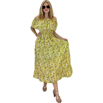 Dámské šaty Šaty s Carmen výstřihem a ramínky č.120