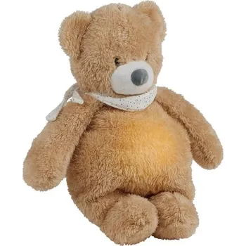 Hračka Usínáček plyšový hudební se světýlkem a senzorem pláče 4v1 Sleepy Bear Pale Brown Nattou