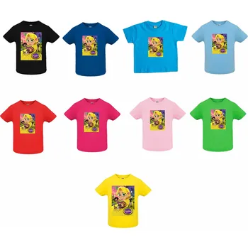 Dívčí tričko Tričko Na vlásku Locika flowers Barva: Červená, Velikost: 110/116 - 5/6let