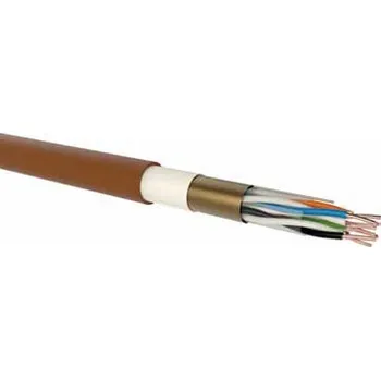 Síťový kabel Ohniodolný nízkofrekvenční sdělovací kabel pevný PRAFlaGuard F 2x2x0,8 P15-90 R stíněný (PRAFlaGuard F 2 x 2 x 0,8 P15-90 R)