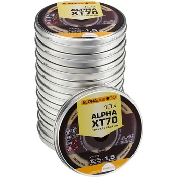 Řezný kotouč Rhodius 211083 | Řezný kotouč 125 x 1,5 x 22,23 mm, XT70, rovný - balení 10 ks