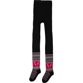 Dívčí oblečení Dívčí punčocháče WOLF P2315, černé s proužky