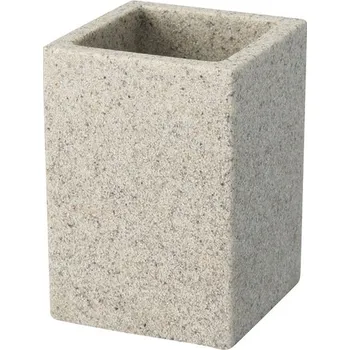 BISK Erga Sand, sklenice na zubní kartáčky na postavení, písková, ERG-01596