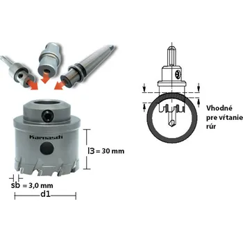 Vrták Karnasch 201015A050 | Náhradní korunka korunkového vrtáku POWER-MAX 20 HEAVY-DUTY průměr 50 mm