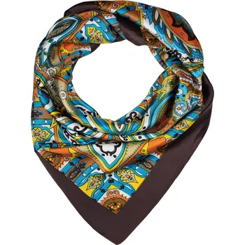 Šála Šála saténová 90x90cm barevná s potiskem T024