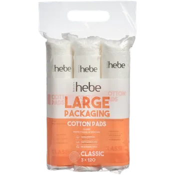 Kosmetický tampón Hebe Basics Classic vatové tampony, 3x120 ks/1 bal