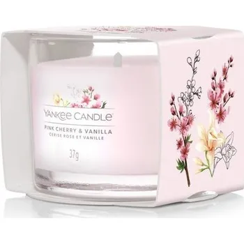 Svíčka Yankee Candle Pink Cherry & Vanilla votivní svíčka glass 37 g