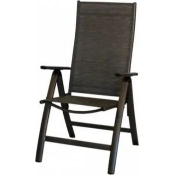 Zahradní kovové křeslo s vysokou opěrkou -RJ