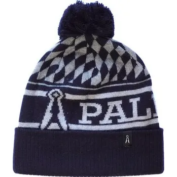 Čepice Pally'Hi Beanie Bavarifornication - zimní čepice s bambulí merino bluek/heather grey