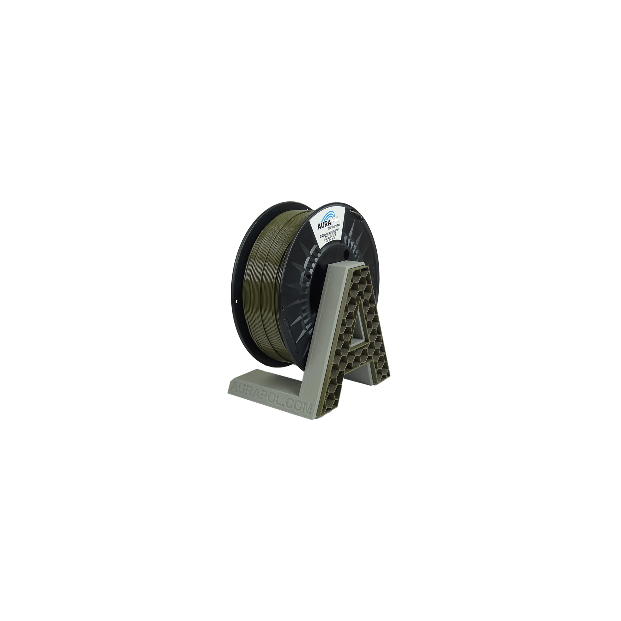 Fotografie 1 - Filament Aurapol PET-G Filament 1,75 mm 1 kg Army Survival Grey