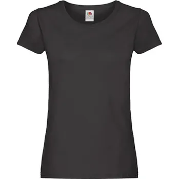 Dámské tričko Fruit of the Loom Dámské triko 61-420-0 Black XXL