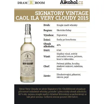 Whisky Signatory Vintage Caol Ila Very Cloudy 0,04l 40%