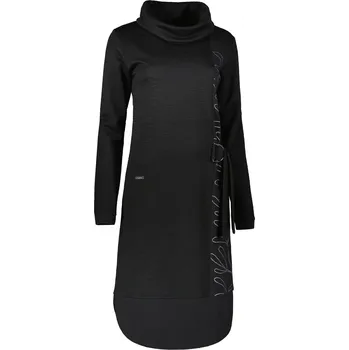 Dámská mikina Dámské mikinové šaty KIXMI RENIE ČERNÁ XS