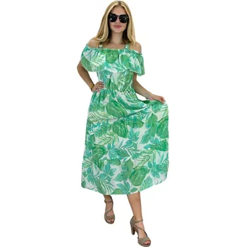 Dámské šaty Šaty s Carmen výstřihem a ramínky č.121