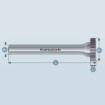 Fréza Karnasch 114011015 | Drážkovací fréza s HP-2 ozubením kotoučová průměr 25,0x5,2x8-50 mm, nepovlakované