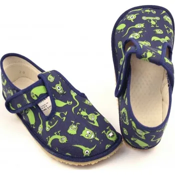 Dívčí obuv Beda Barefoot papuče Příšerky EUR 28