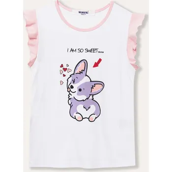 Dívčí tričko Dívčí top Sweet - bílá 98