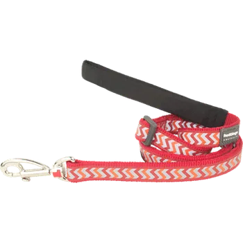 Vodítko pro psa Vodítko RED DINGO ZIGGY 25 mm x 1,8 m Reflexní - Červená
