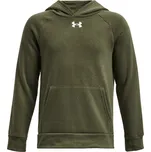 Mikina s kapucí Under Armour UA Rival Fleece Hoodie-GRN 1379792-390 Velikost YSM