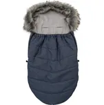 Dětský fusak New Baby s kožíškem tmavě modrý