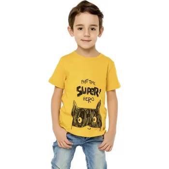 Chlapecké tričko Super Hero - žlutá 122