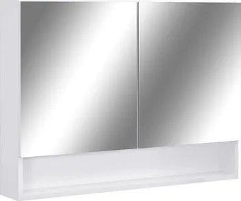 Koupelnový nábytek LED koupelnová zrcadlová skříňka 80 x 15 x 60 cm bílá