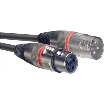 Audio kabel Stagg SMC3 RD, kabel mikrofonní XLR/XLR, 3m