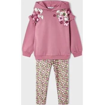 Dívčí mikina mikina a sametové legíny Mayoral 4790-89 velikost 110