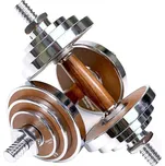 PROIRON Walnut Steel činky jednoruční 2x 10 kg