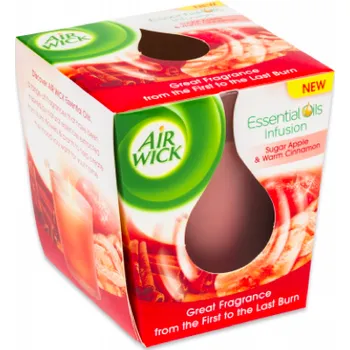 Svíčka Air Wick svíčka 105 g Essential Oils Infusion Sugar Apple & Warm Cinnamon