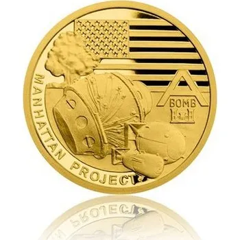 2017 - Zlatá mince 5 NZD Projekt Manhattan