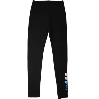 Dívčí zateplené legíny - Wolf T2322, černá / tyrkysová aplikace Barva: Černá, Velikost: 164-170