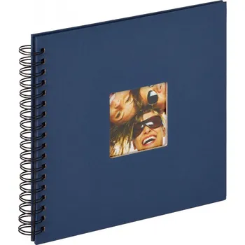 Fotoalbum WALTHER FUN klasické/40 stran, 26x25, kroužková vazba, černé listy, modré